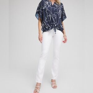 White Fabulously Slimmimg By Chico's Jeans (Size 0) Women's Size 4